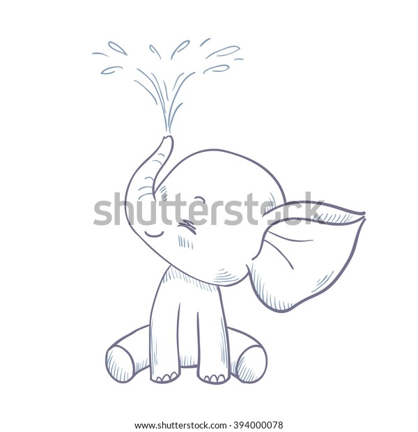 Dessin Humoristique D Elephant Vaporisant De L Eau Image Vectorielle De Stock Libre De Droits Dessin Humoristique D Elephant Vaporisant De L Eau Image Vectorielle De Stock Libre De Droits