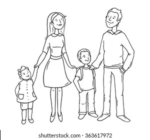 Foxes big family, sketch for your design. Vector illustration, Stock  Vector, Vector And Low Budget Royalty Free Image. Pic. ESY-057283993 |  agefotostock