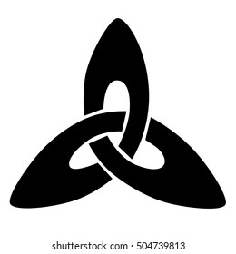 Sketch celtic knot pattern isolated symbols design for use in templates and samples for tattoo and various designs