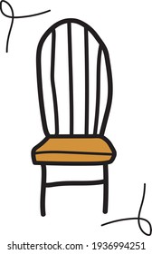 Sketch chair or chair: icon or logo