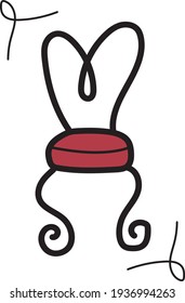 Sketch chair or chair: icon or logo