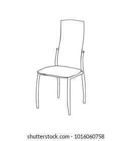 sketch chair, outlines