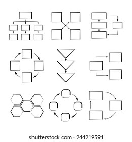 sketch chart, diagram for infographic use