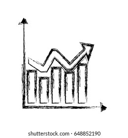 sketch chart statistics graphs arrow business