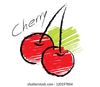 Sketch of cherry vector