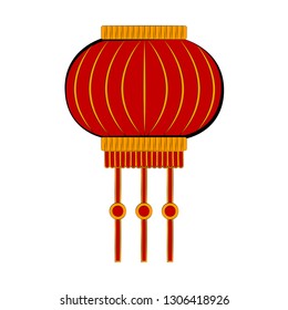 Sketch of a chinese lantern. Vector illustration design
