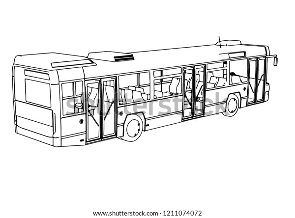 sketch city bus
vector