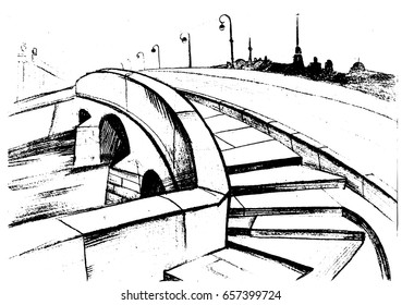 Sketch of the cityscape