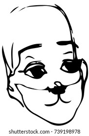  sketch clown similar to animal dog