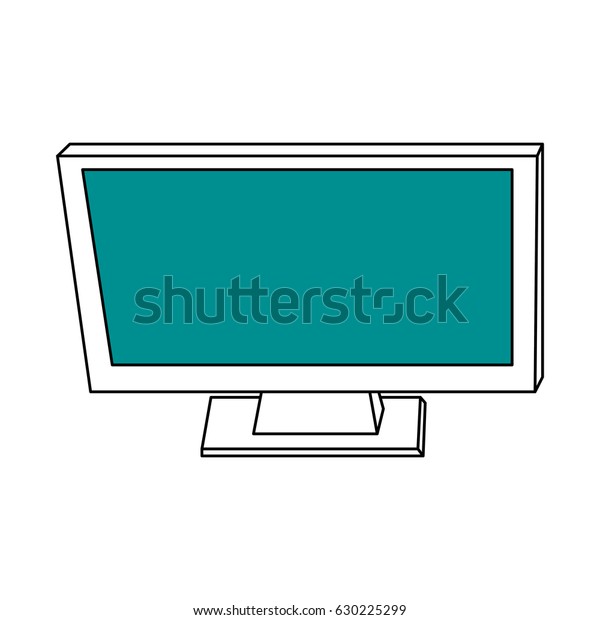 Sketch Color Silhouette Top View Desk Stock Vector (Royalty Free ...