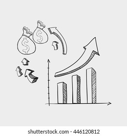 Sketch concept with icon design, vector illustration 10 eps graphic.