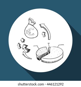 Sketch concept with icon design, vector illustration 10 eps graphic.