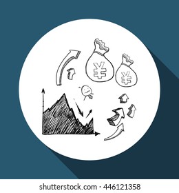 Sketch concept with icon design, vector illustration 10 eps graphic.