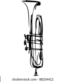 a sketch of the copper pipe musical instrument