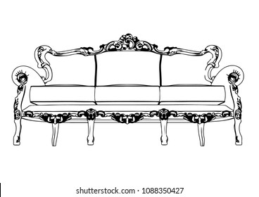 Sketch Couch Vector Stock Vector (Royalty Free) 1088350427 | Shutterstock