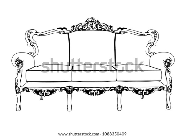 Sketch Couch Vector Stock Vector (Royalty Free) 1088350409 | Shutterstock