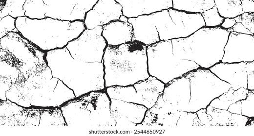 Sketch crack texture. Holes on stone grunge or wall surface, collapse, broken crack, damage, crevice, crack grunge texture.
