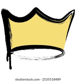 Sketch Crown Icon. Doodle Style Crown. Graffiti Style Vector Illustration