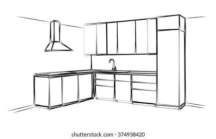 176,735 Kitchen sketch Stock Vectors, Images & Vector Art | Shutterstock