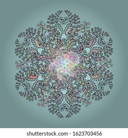 Sketch cute background. Nice pattern for wrapping paper vector. Doodles gray, brown and neutral on colors.