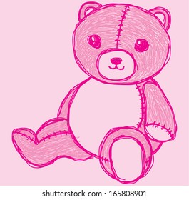 sketch cute bear