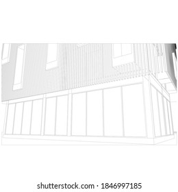 sketch design of building,vector - Vector