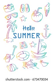 Sketch design element summer