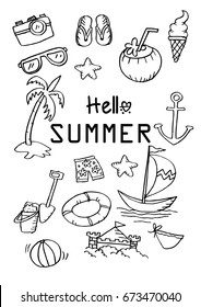 Sketch design element summer