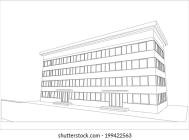 sketch design of house,vector