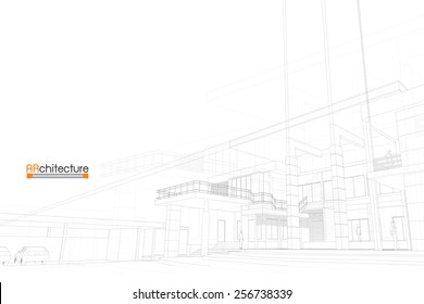 sketch design of house,vector