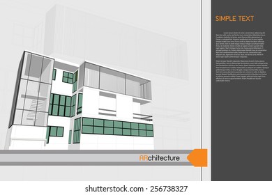 sketch design of office,vector