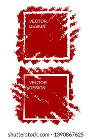 Sketch design template with square brush background for print design.  Template design element. Abstract art background. Banner background. Graphic design geometric shape.