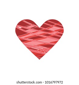 Sketch designed loves heart. Graphic red hearts love vector.couple romantic love heart.
