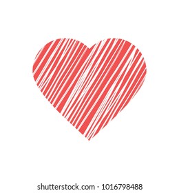 Sketch designed loves heart. Graphic red hearts love vector.couple romantic love heart.