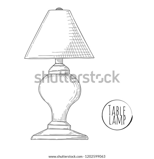 lamp table drawing