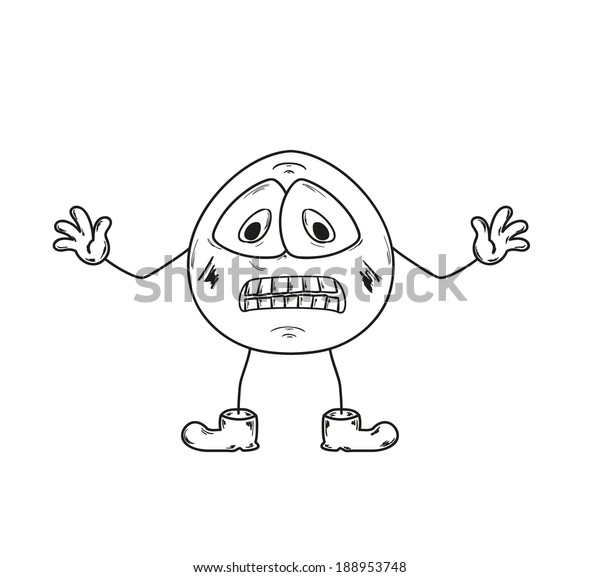 Sketch Despair On White Background Stock Vector (Royalty Free ...