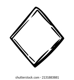 Sketch doodle frame. vector hand drawn scribble graphic illustration. 