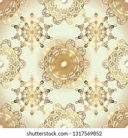 Sketch, doodle, scribble on neutral and beige colors. In simple style. Vector. Seamless swirl pattern. Endless curl ornament. Can be used for greeting cards, logo, printing on fabric.
