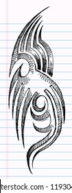 Sketch Doodle Tattoo Vector
