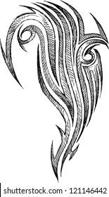 Sketch Doodle Tattoo-Vektorgrafik