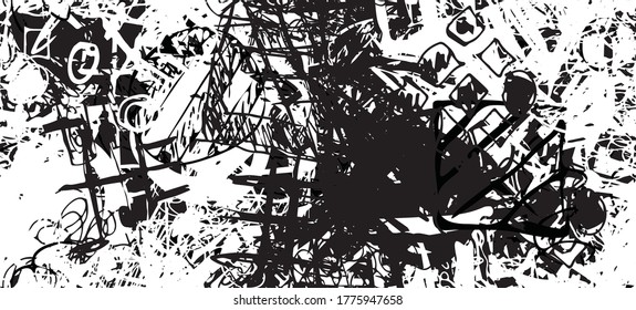 Sketch draw backdrop material. Abstract geometric pattern