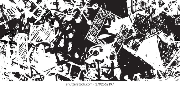 Sketch draw backdrop material. Abstract geometric pattern