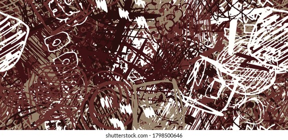 Sketch draw backdrop material. Abstract geometric pattern