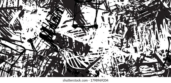 Sketch draw backdrop material. Abstract geometric pattern