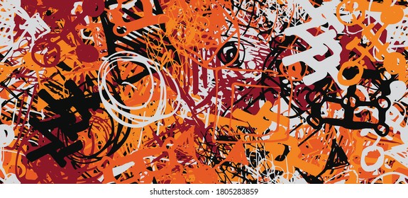 Sketch draw backdrop material. Abstract geometric pattern