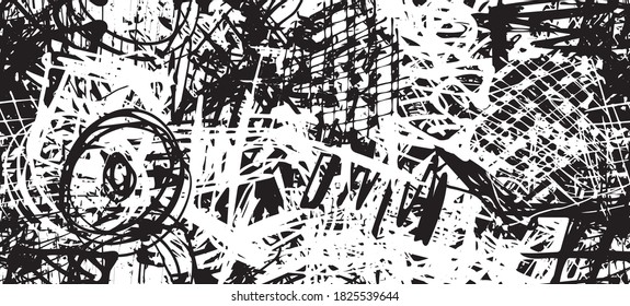 Sketch draw backdrop material. Abstract geometric pattern