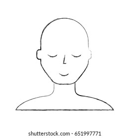 sketch draw bald man