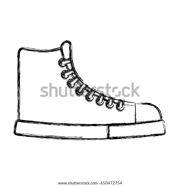 Sketch Draw Boot Cartoon Stock Vector (Royalty Free) 650472754 ...