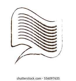 sketch draw bubble speech message dialogue vector illustration eps 10