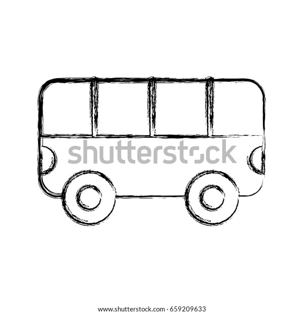 sketch draw bus\
cartoon